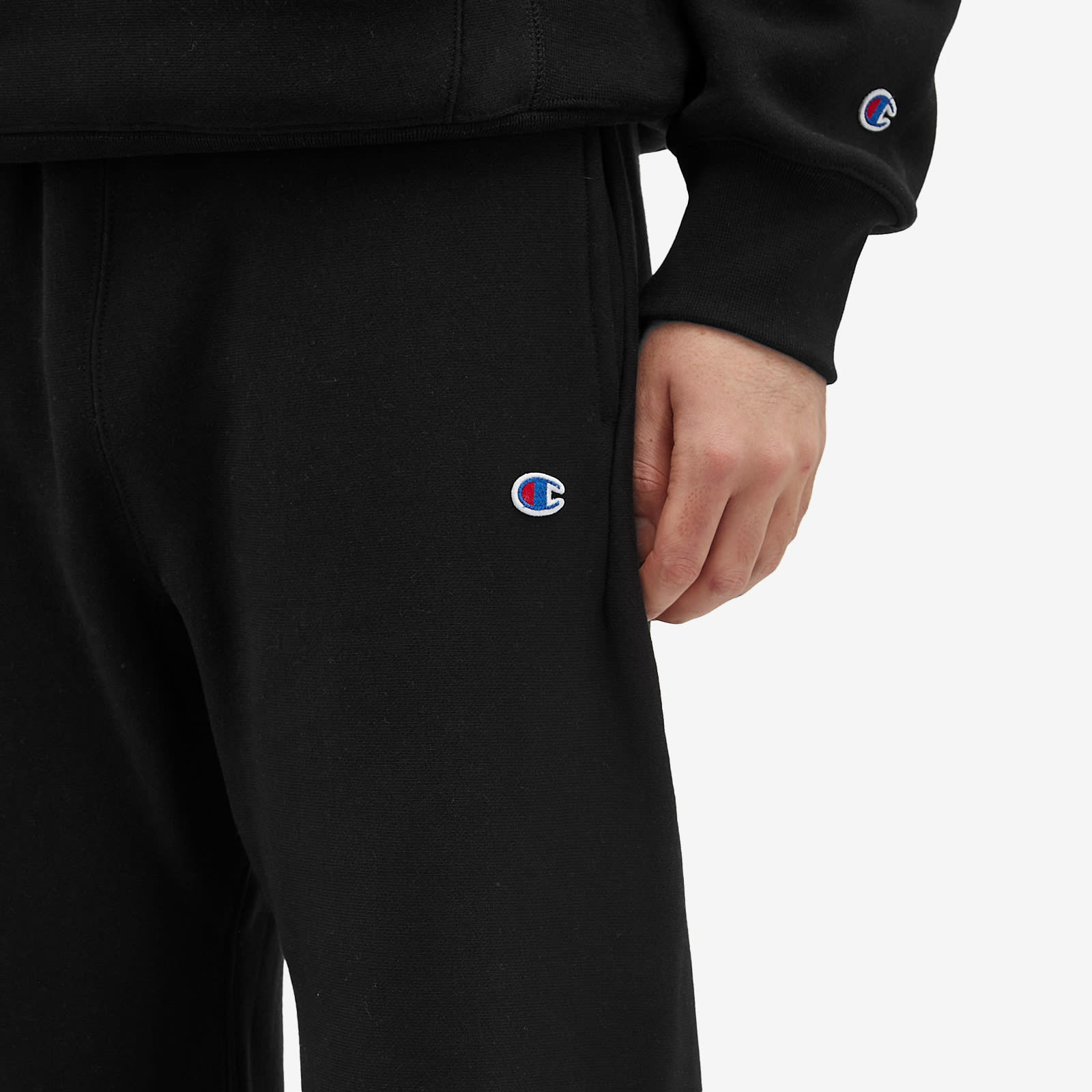 Men's Classic Straight Hem Sweat Pants in Black
