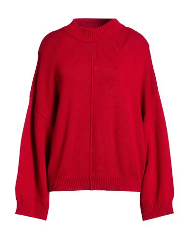 Woman Turtleneck Brick Size ONESIZE Viscose, Polyamide, Wool, Cashmere