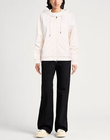 Easy Woman Sweatshirt Beige Size 10 Cotton, Elastane, Merino Wool, Cashmere