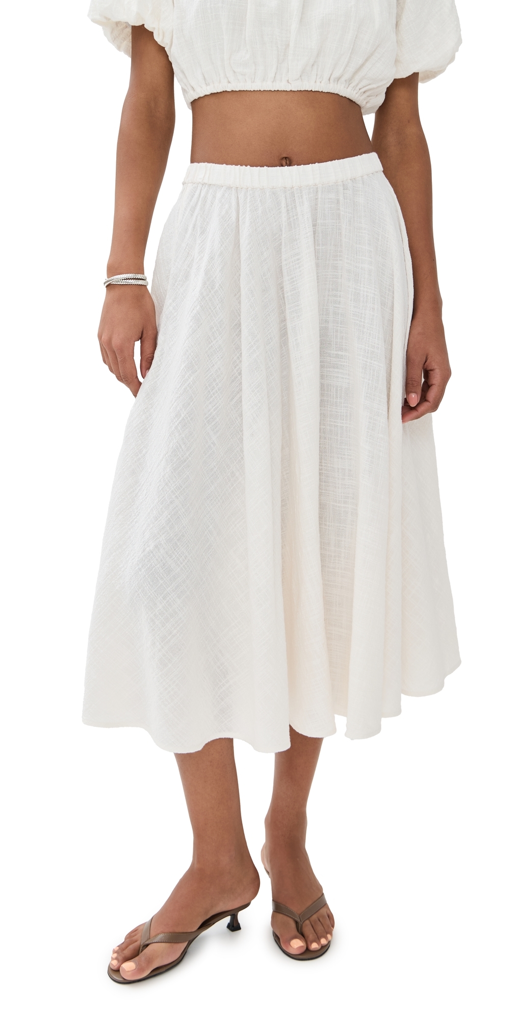 STAUD Carla Skirt Buttercream