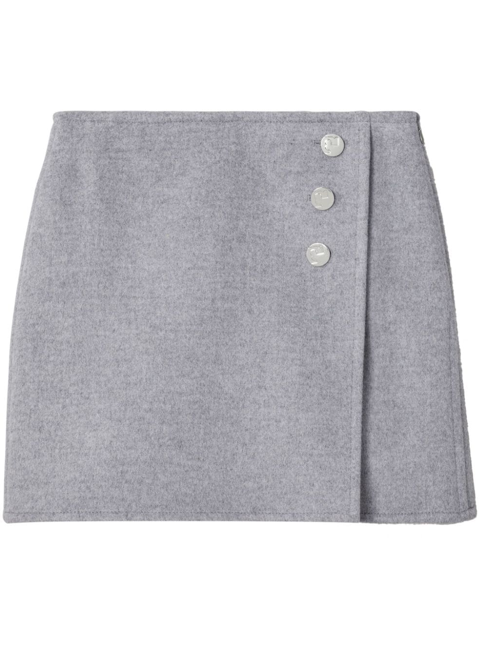 Wool mini skirt