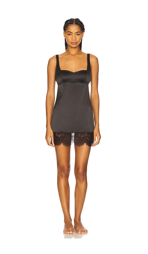 Hanky Panky x Lexi Wood Cindy Mini Slip Dress in Black. - XS also in L