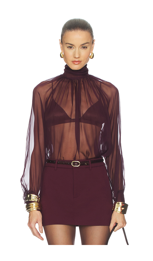 Palmatic Studio Liss Blouse in Purple. L. Also in M