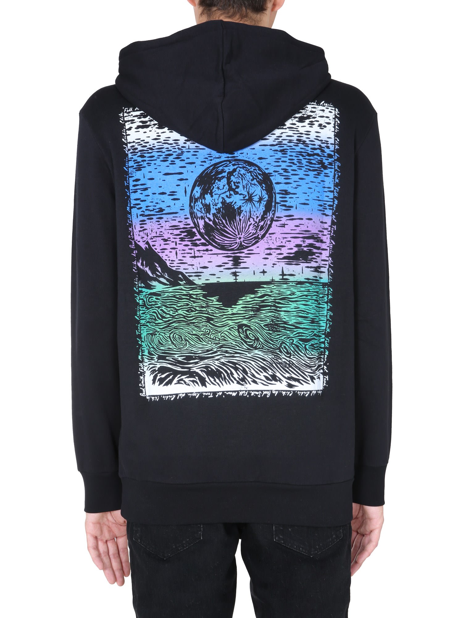 Logo print drawstring hoodie