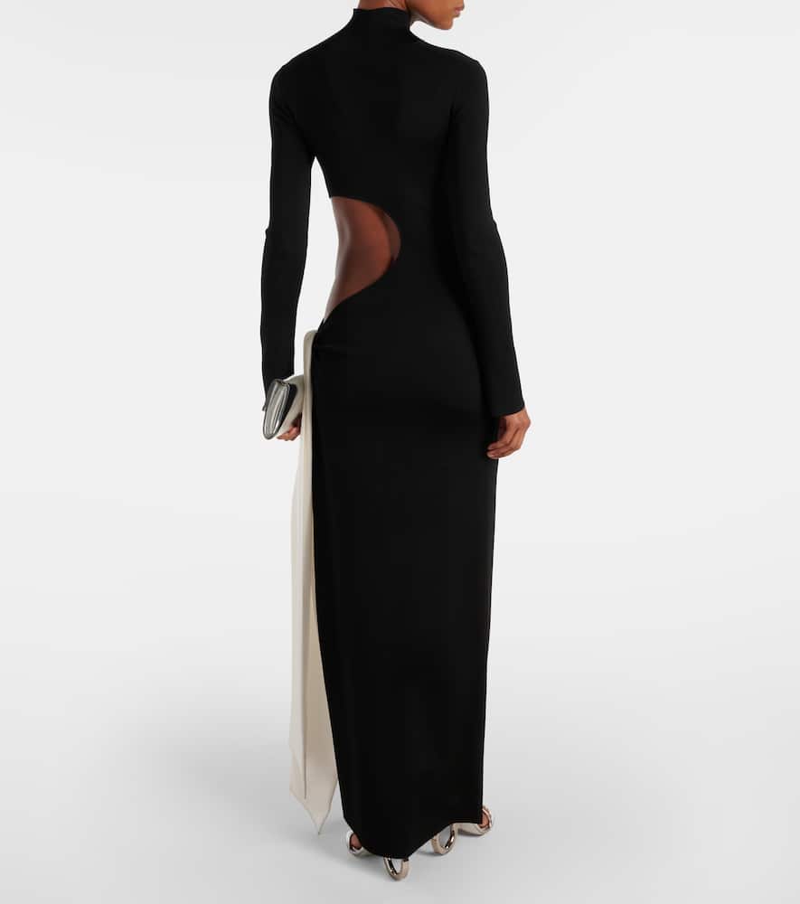 Galvan Twisted Cindy cutout gown