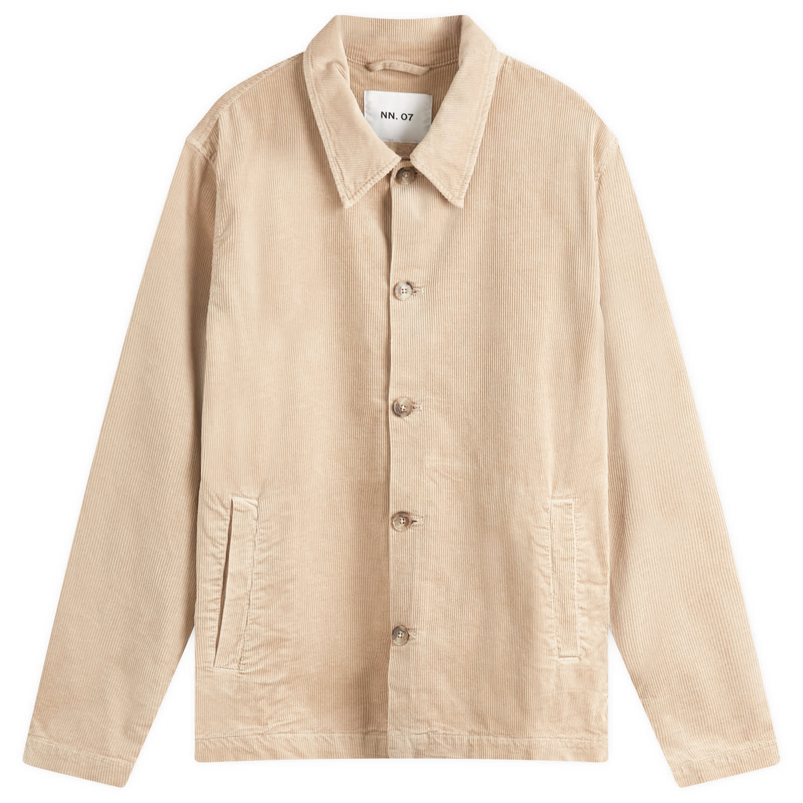 Men's Zander Corduroy Coaches Jacket in White Pepper