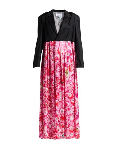 Woman Maxi dress Black Size M Polyester, Virgin Wool, Elastane, Silk, Viscose