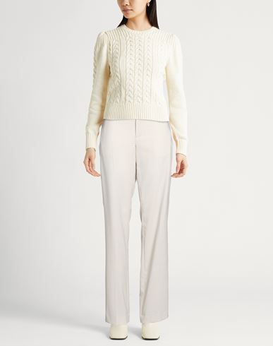 Woman Pants Light grey Size 6 Virgin Wool, Elastane