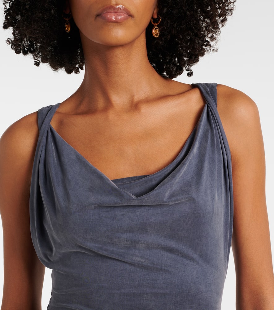 Liz draped jersey maxi dress