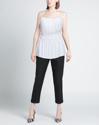 Woman Top White Size 4 Polyester, Elastane