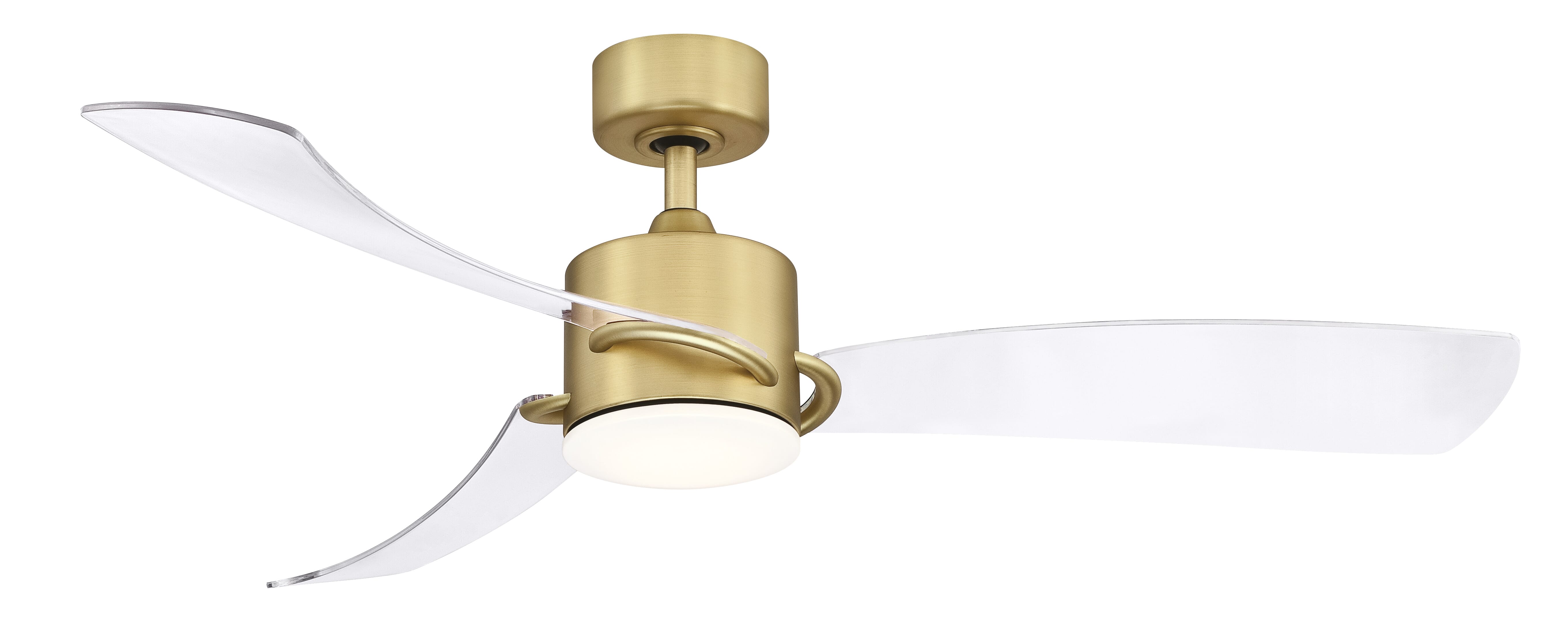 Fanimation SculptAire 52" LED Indoor Ceiling Fan in Brushed Satin Brass with Opal Frosted Glass - FP8511B