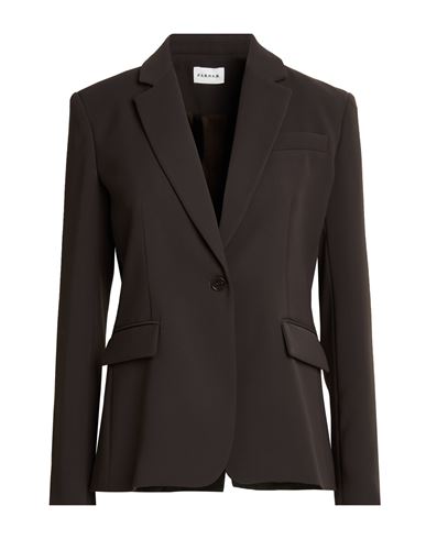 P. a.r. o.s. h. Woman Blazer Chocolate brown Size M Polyester