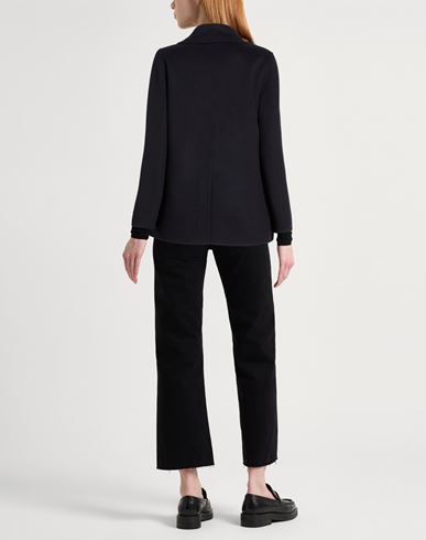 Paltò Woman Coat Midnight blue Size 6 Wool, Nylon