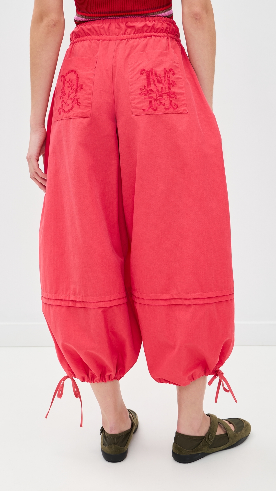 Frida Balloon Pants Red