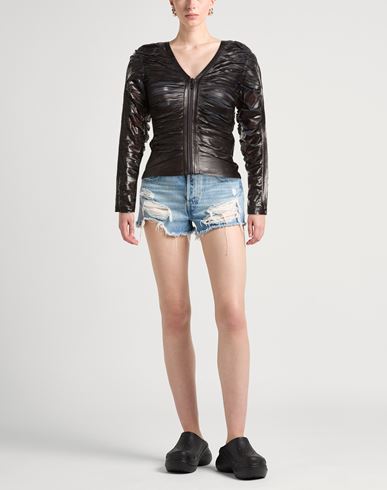 Woman Shirt Black Size XS Acetate, Elastane