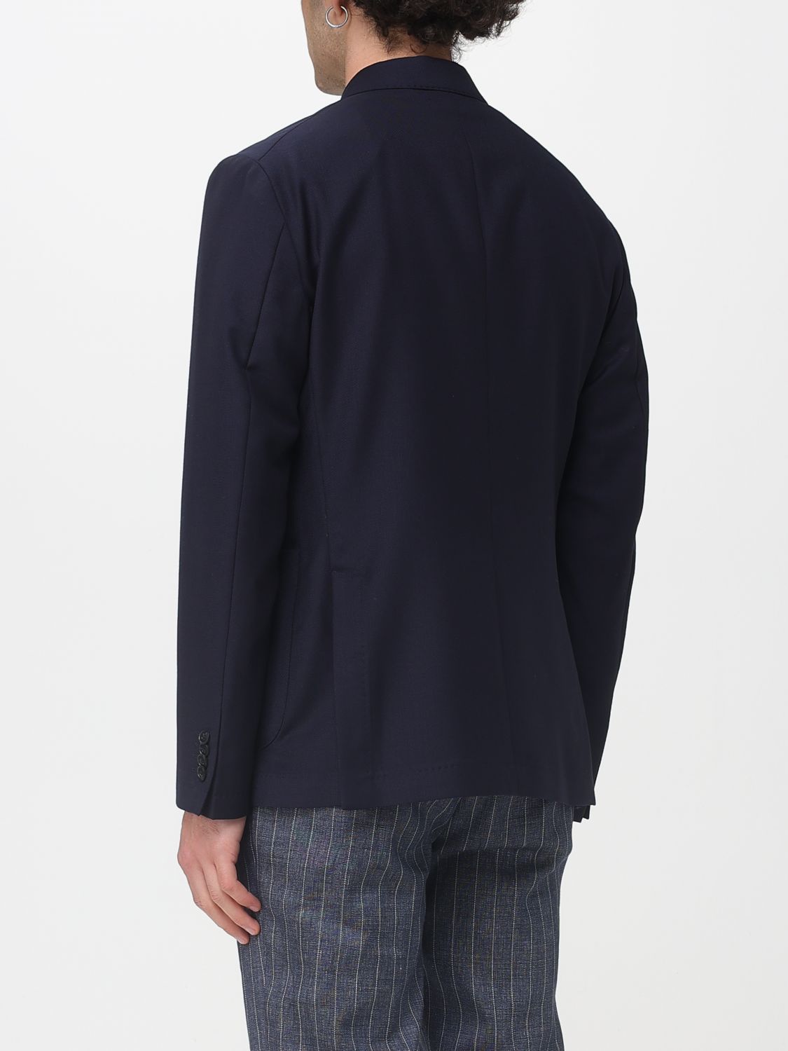 Blazer Men color Blue