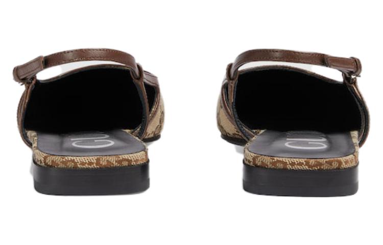 (WMNS) GG Slingback Ballet Flat 'Beige Ebony'