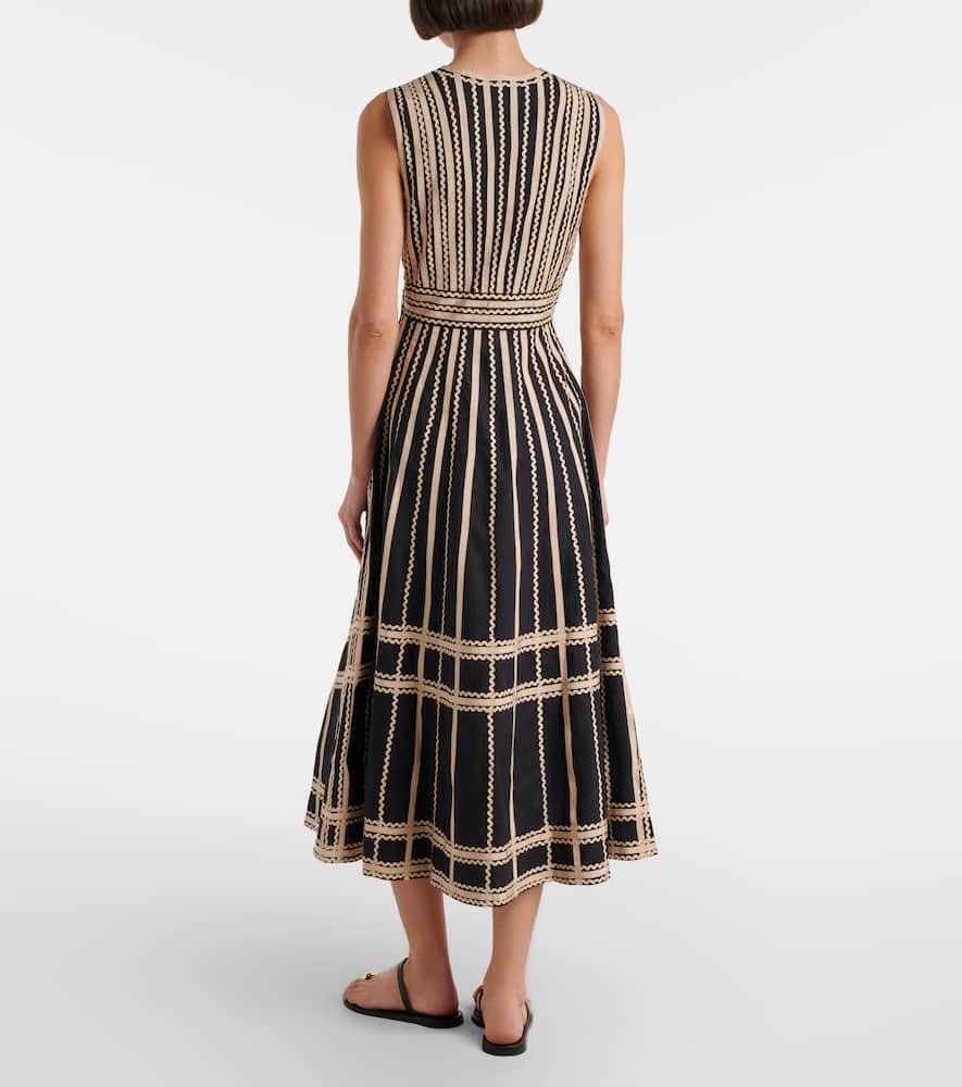 Palermo cotton poplin midi dress