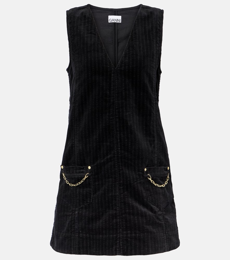 Cotton corduroy minidress