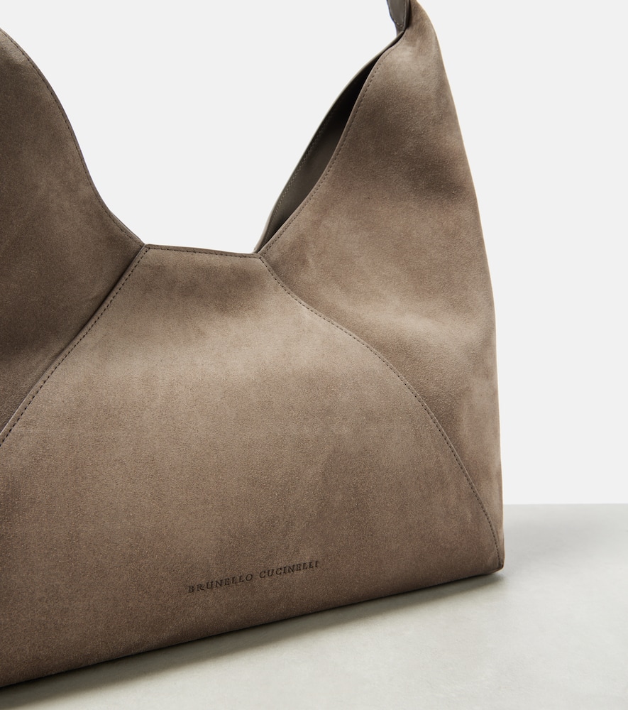 Brunello Cucinelli BC Duo suede shoulder bag