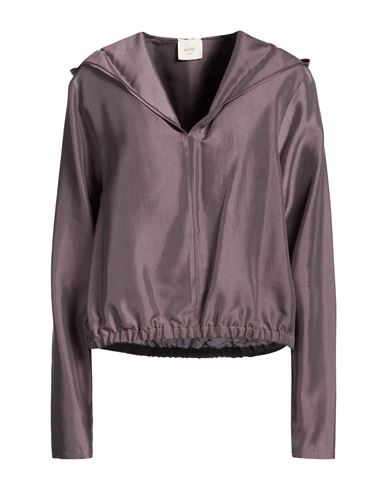 Chocolat Woman Top Dark purple Size 6 Lyocell, Silk