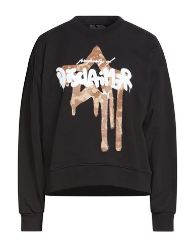 Woman Sweatshirt Black Size XS Cotton