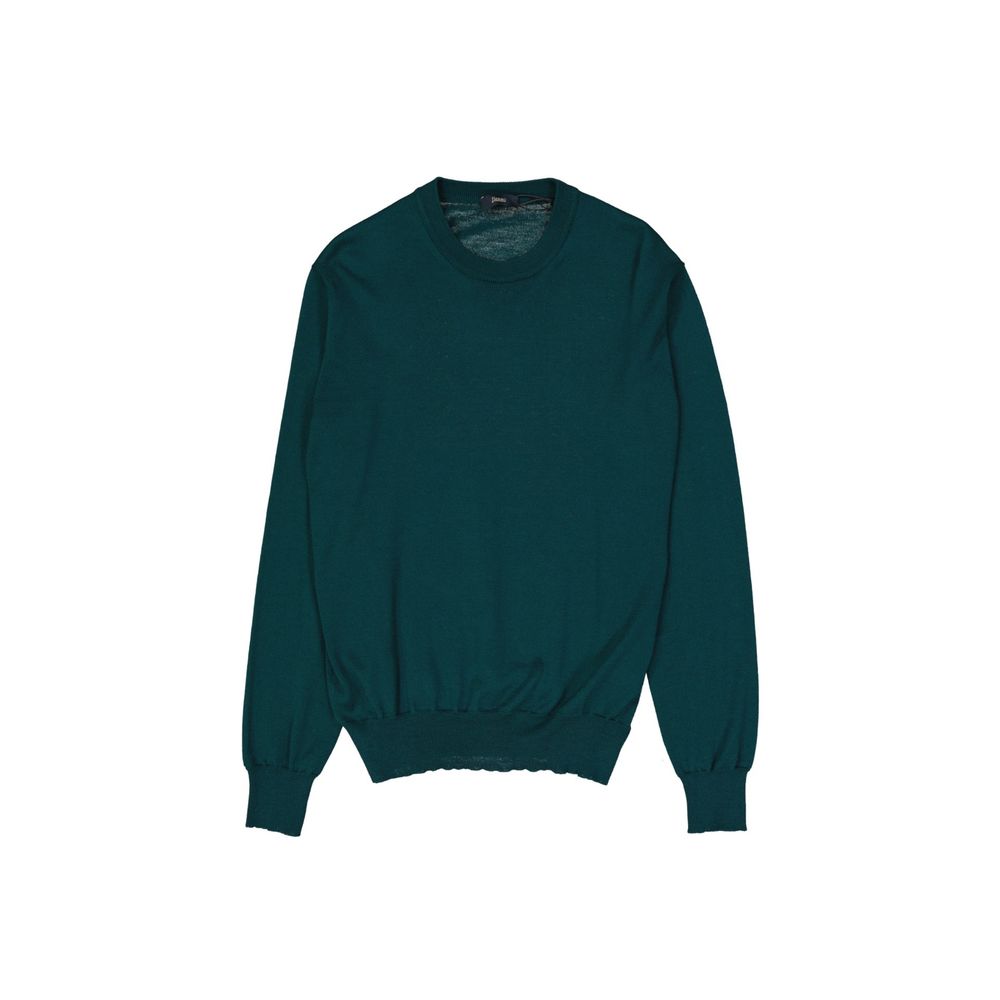 Virgin Wool Sweater — Green