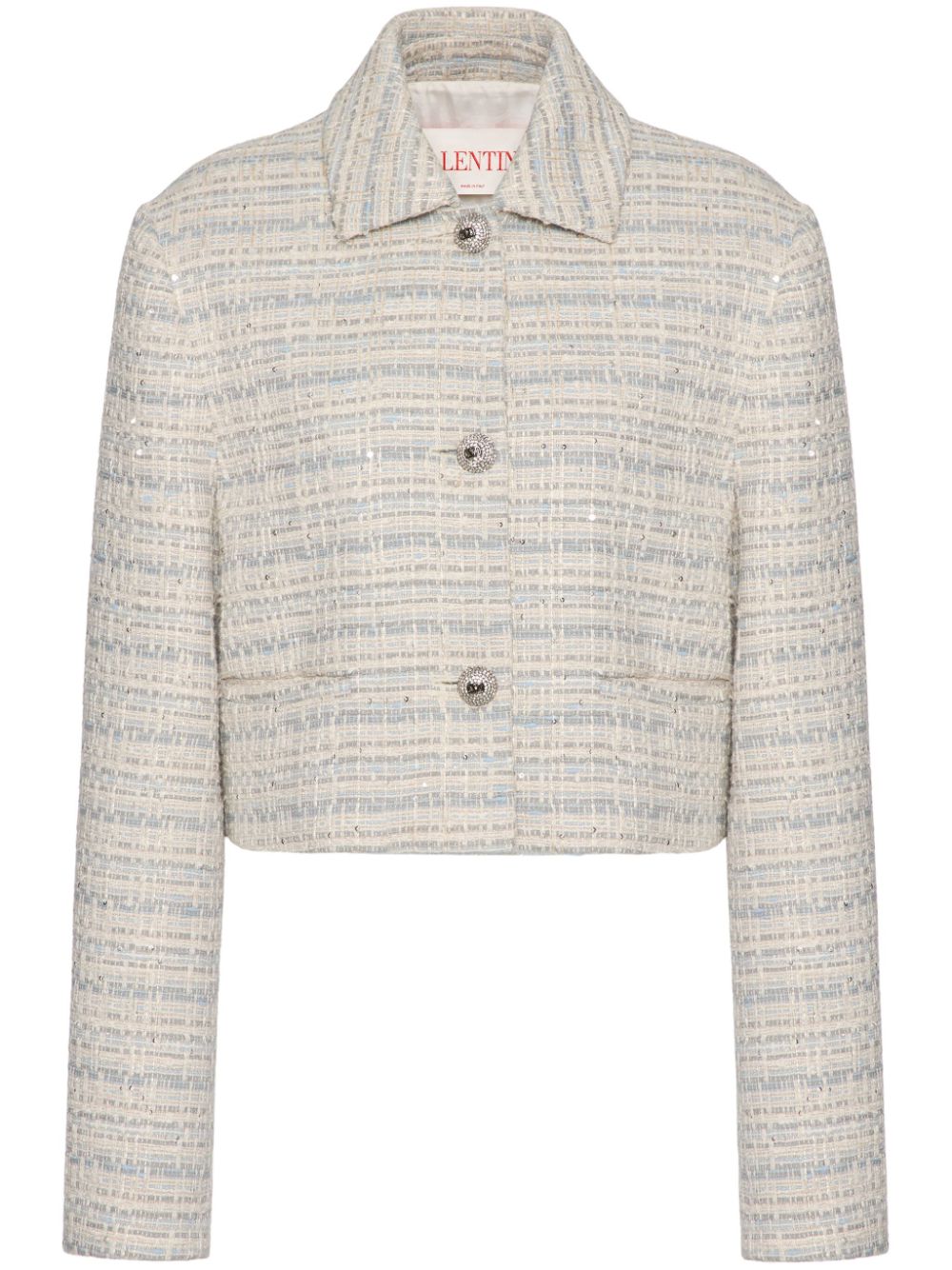 Cropped tweed jacket - Neutrals
