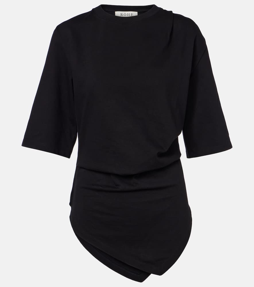 Róhe Gathered cotton T-shirt