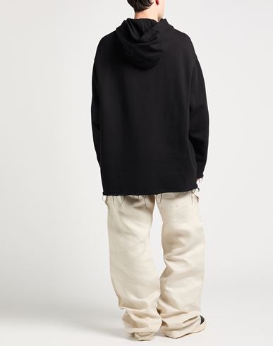 Man Sweatshirt Black Size L Cotton