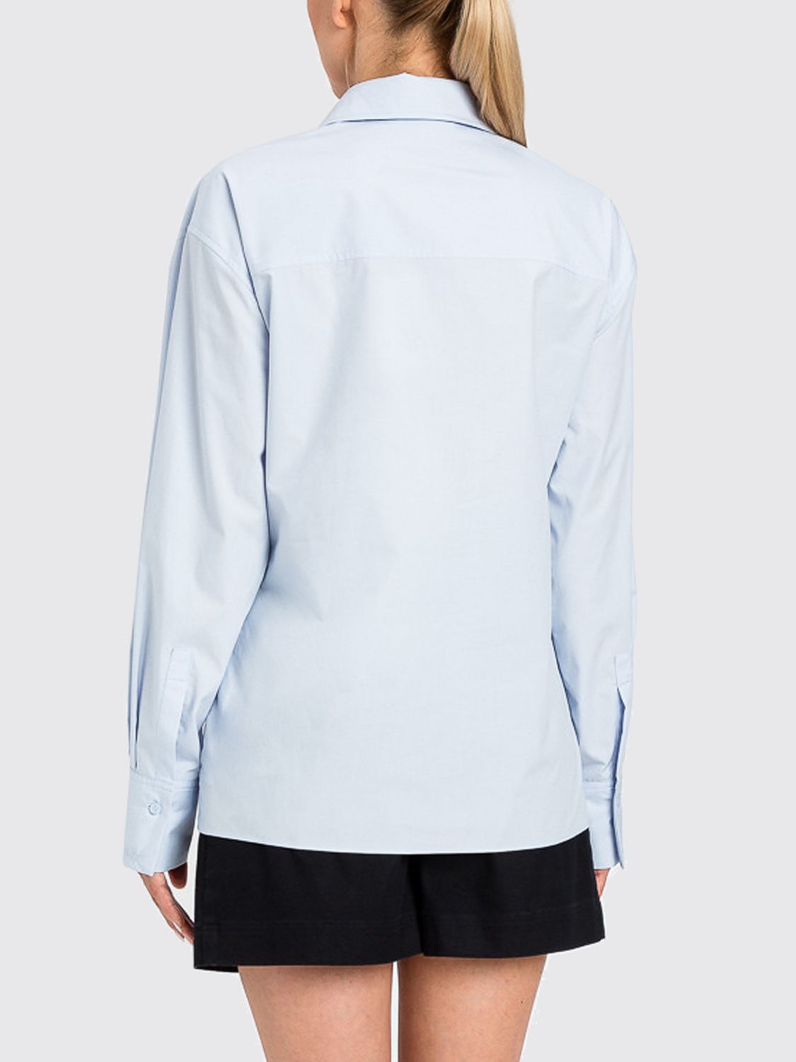 Shirt Woman color Gnawed Blue