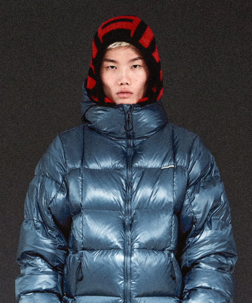 HOODED MUFFLER RED