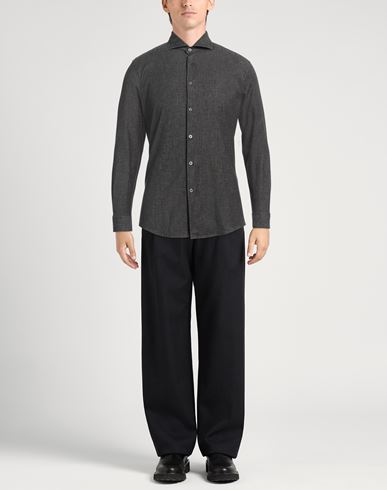 Man Denim shirt Charcoal Size 15 ¾ Cotton, Elastane