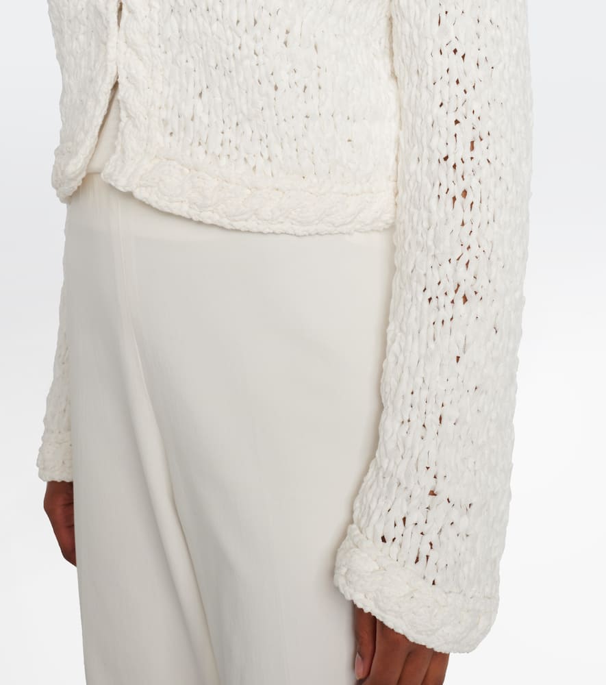 Genevieve open-knit cardigan