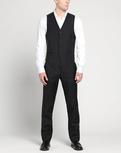 Man Tailored Vest Midnight blue Size 42 Virgin Wool