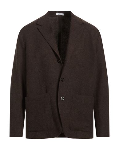 Man Blazer Chocolate brown Size 38 Wool, Cashmere