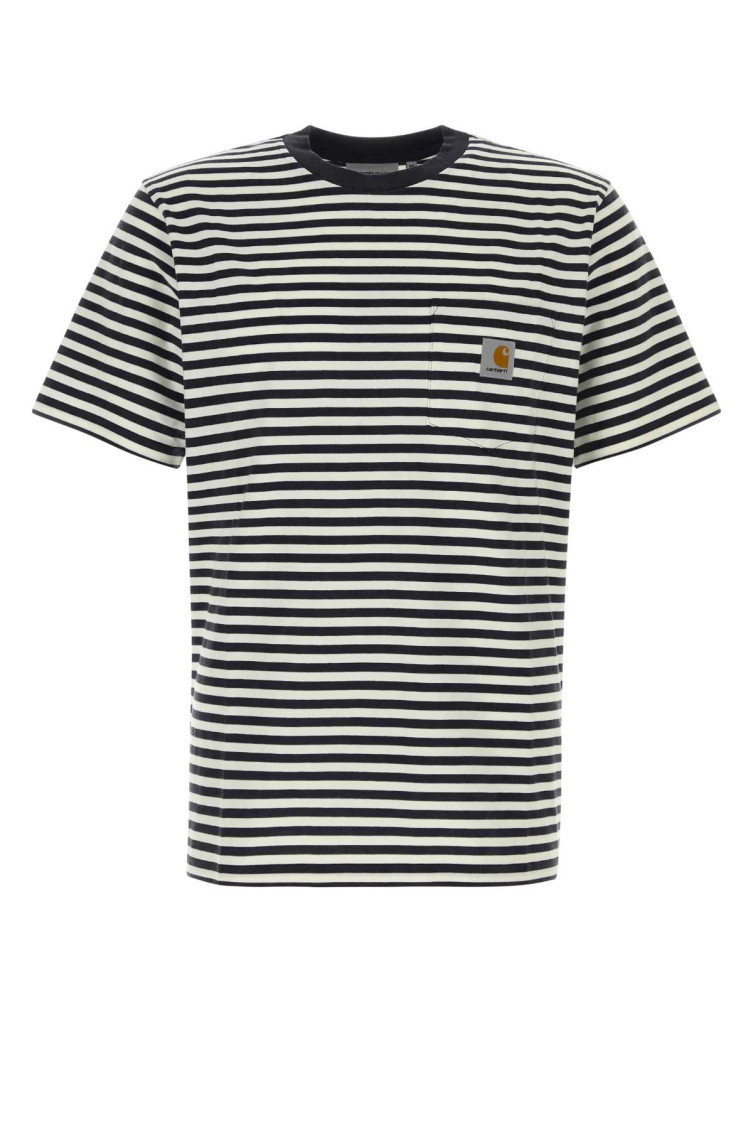 Embroidered Cotton S/s Ezra Pocket T-shirt