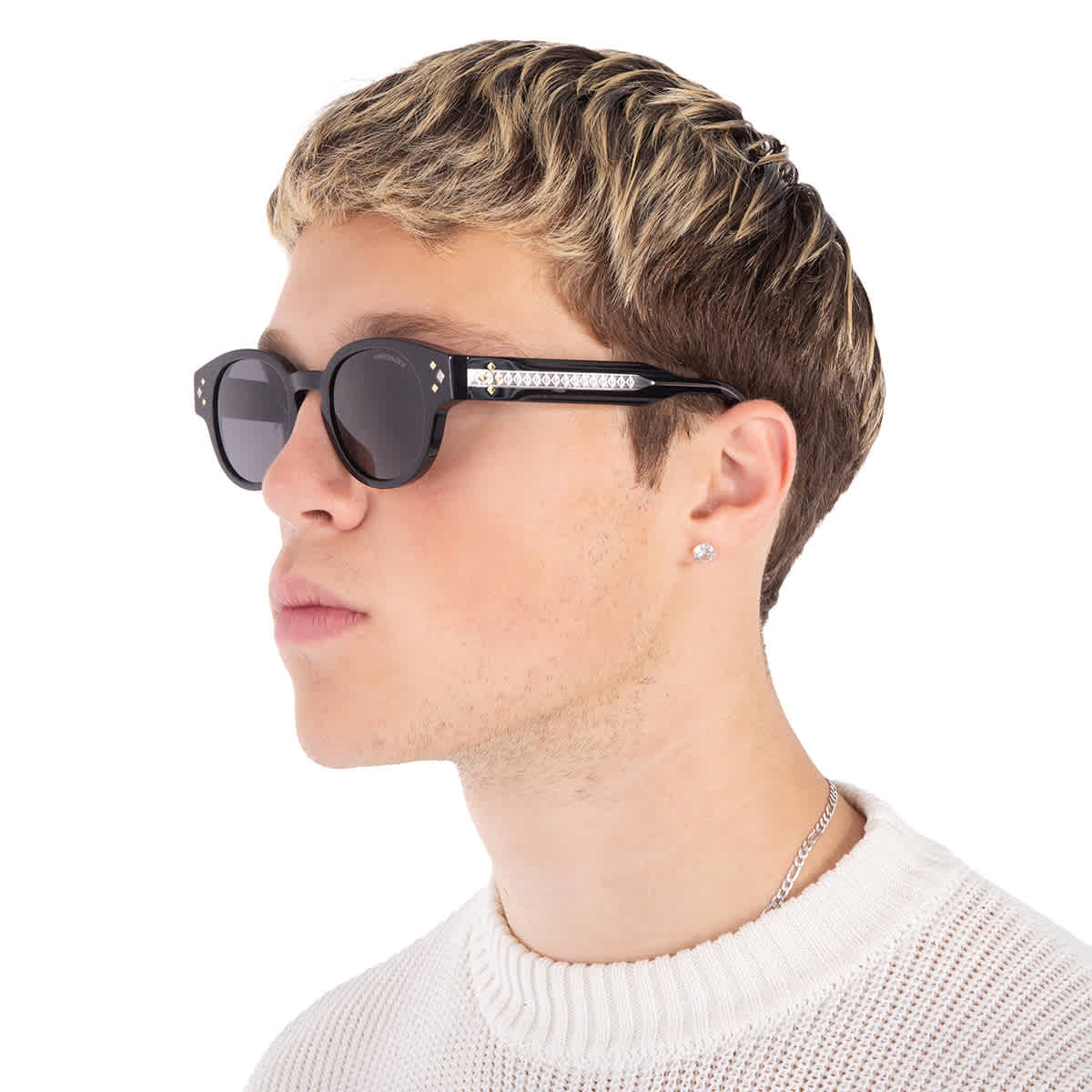 CD DIAMOND R2I Smoke Oval Mens Sunglasses DM40110I 01A 48