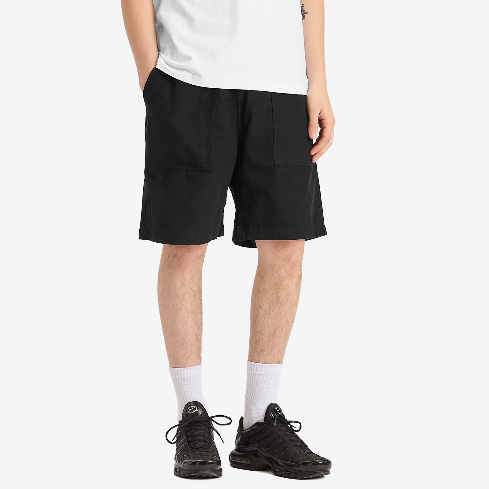 Service Works Men's Canvas Chef Short in Black