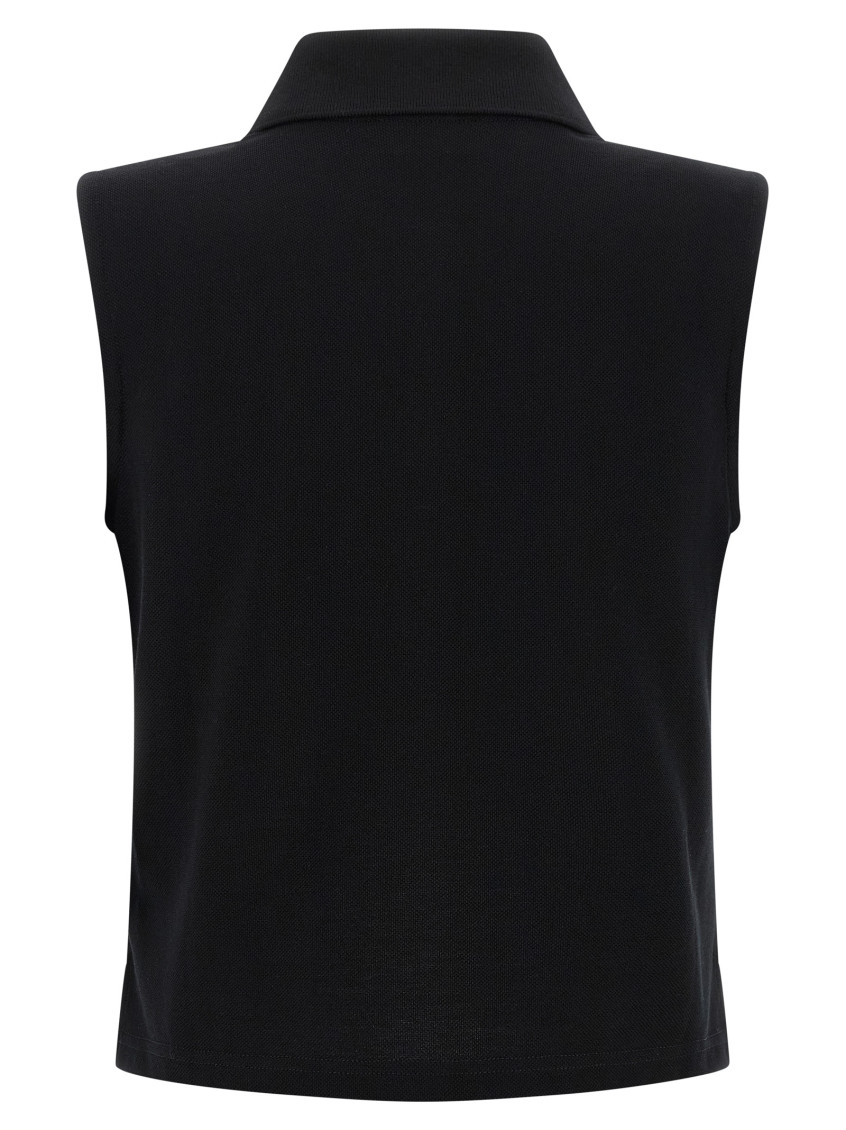 Cotton Sleeveless Polo Shirt