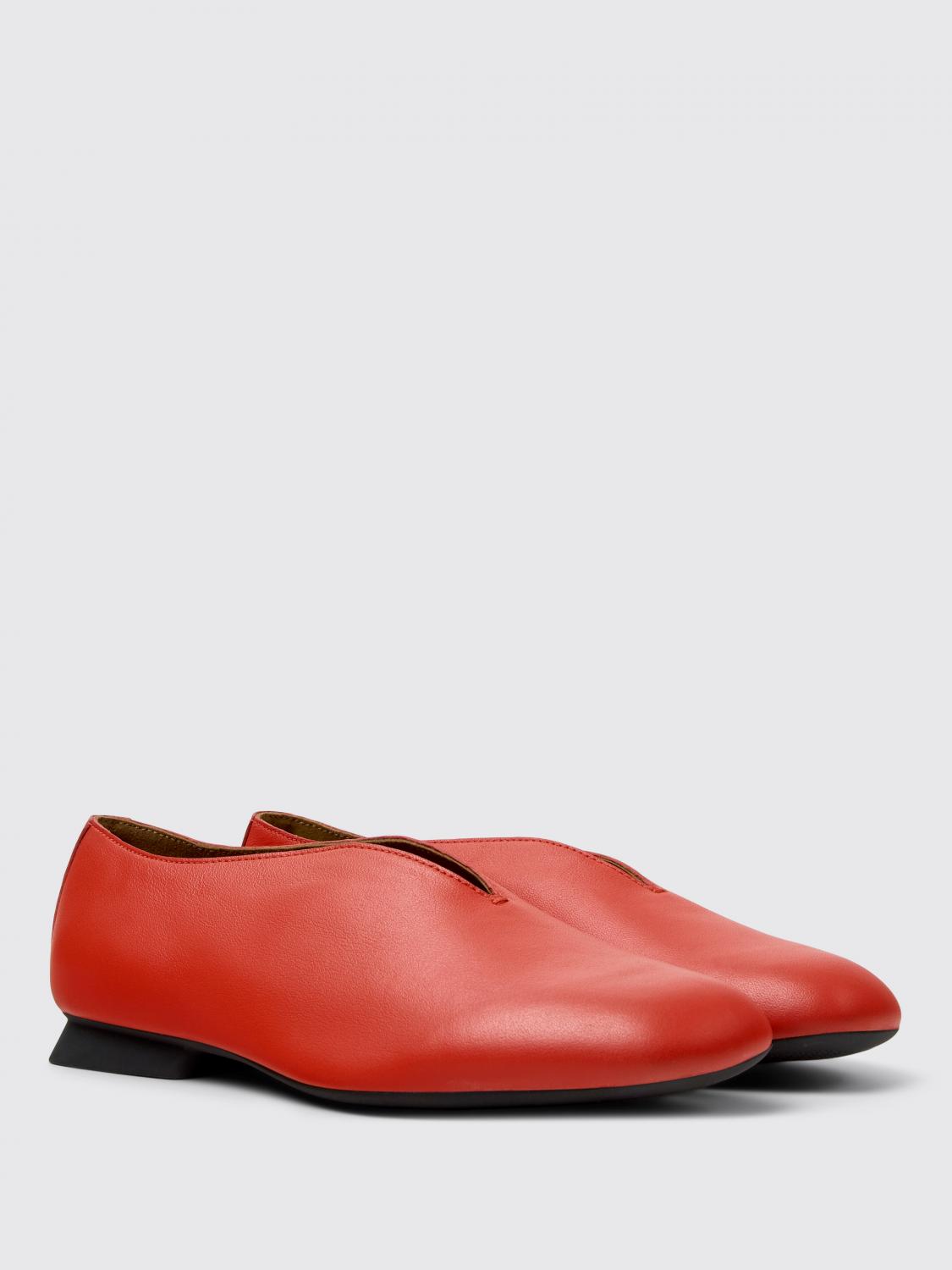 Ballet Flats Woman color Red