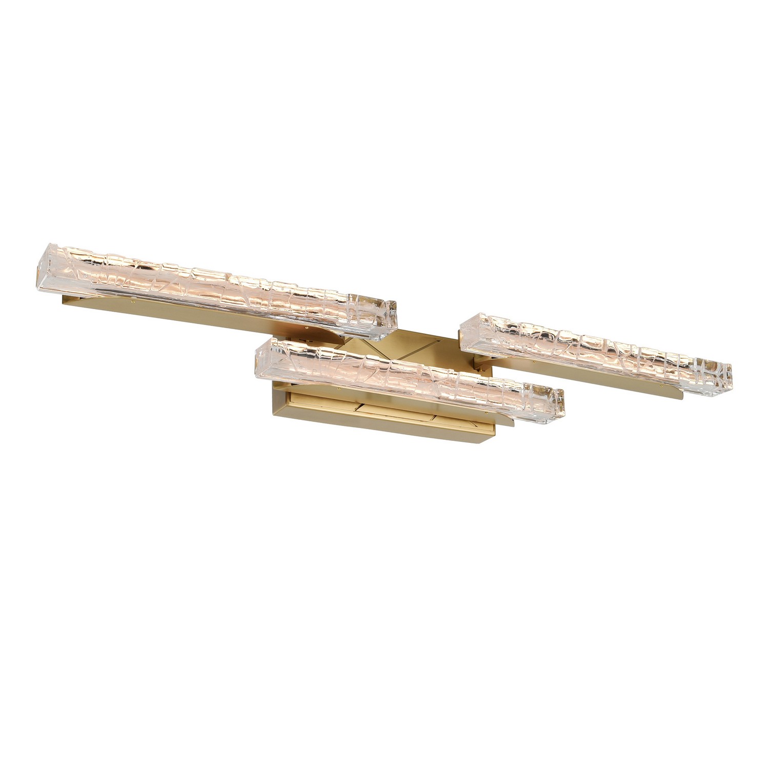 Brass LED Bathroom Vanity Light from the Valira Collection