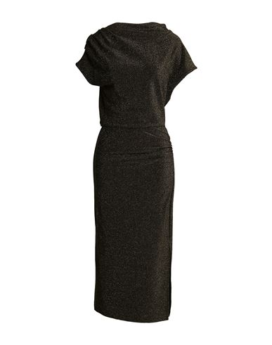 Woman Maxi dress Military green Size S Polyester, Polyamide, Nylon, Elastane