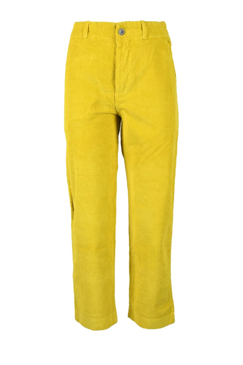 Cropped Straight-Leg Trousers with Mid-Rise Waist and Textured Fabric