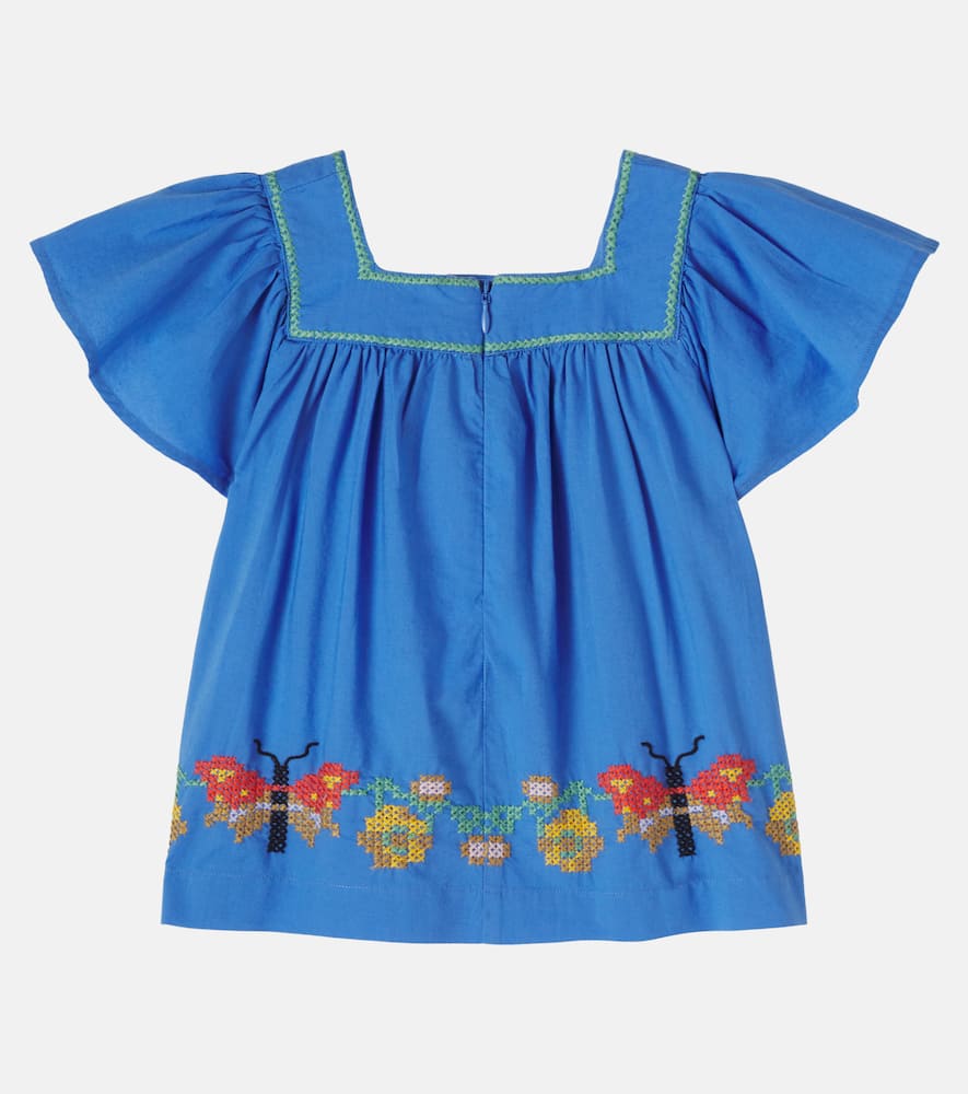 Rosalyn embroidered cotton top