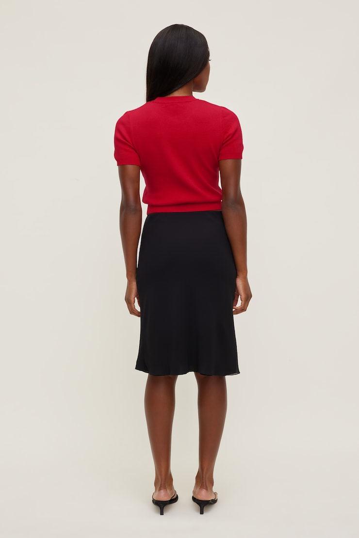 Clara Short Sleeve Sweater - Red - Women Clothing