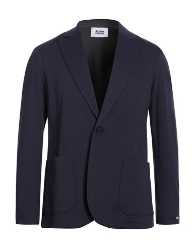Man Blazer Midnight blue Size 38 Viscose, Polyamide, Elastane