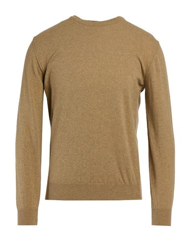 Man Sweater Khaki Size M Wool, Polyamide