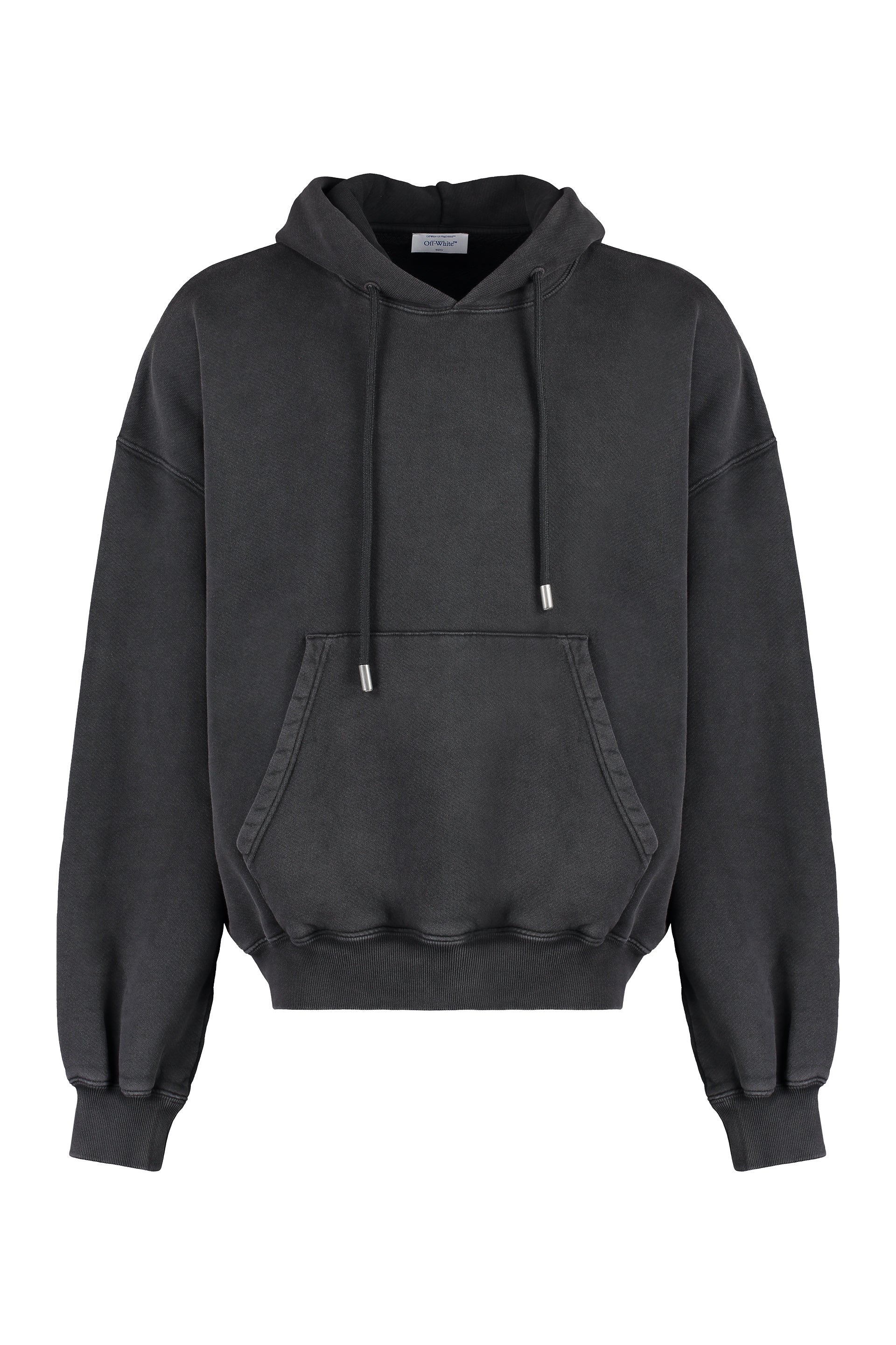 Hooded Cotton Sweatshirt — Gray