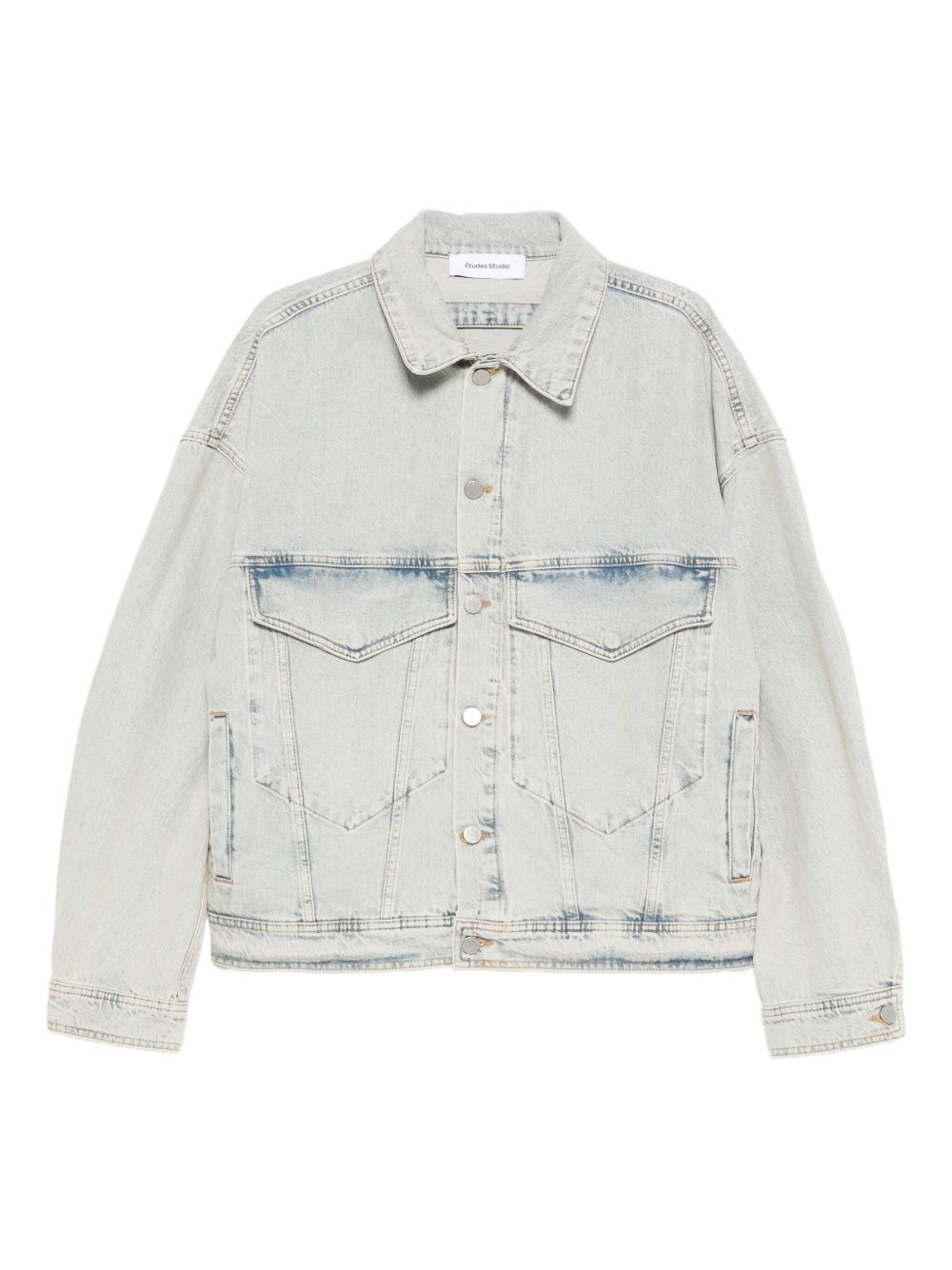 Button-fastening denim jacket - Blue